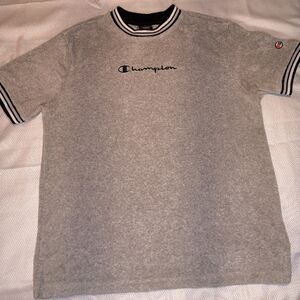 Vtg Champion Gray Terry T Shirt